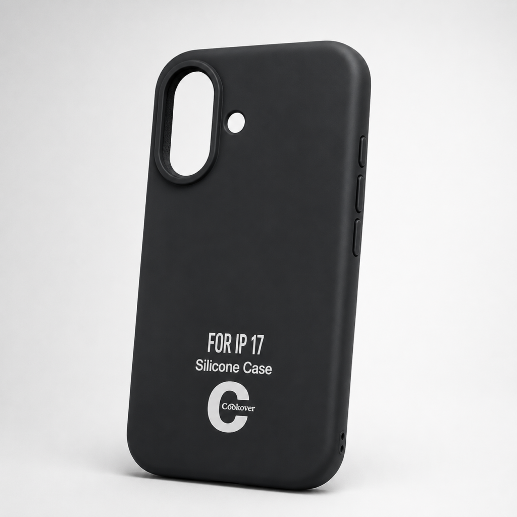 black silicone iphone 17 case