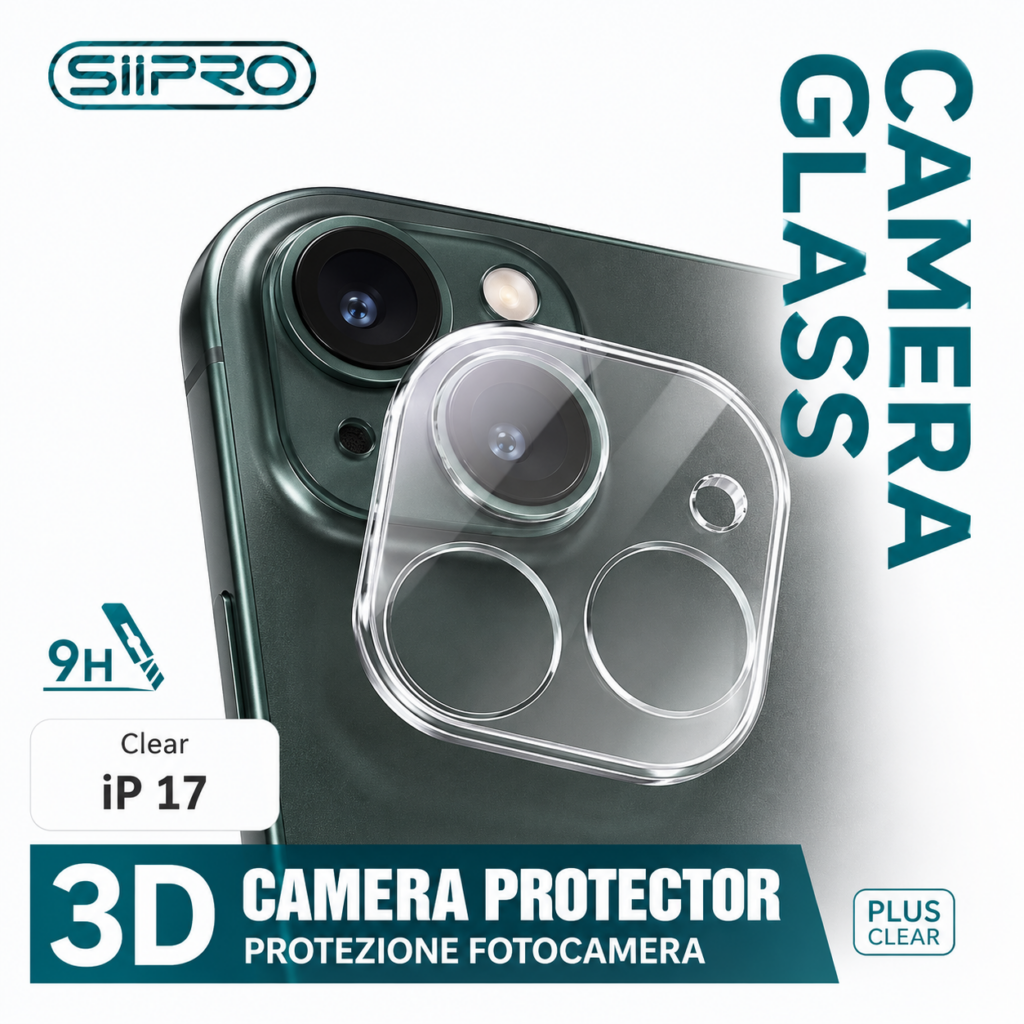 camera lens protector in 3d render