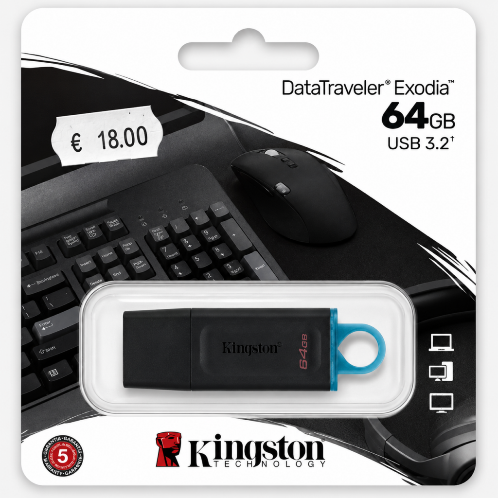 kingston datatraveler 64gb usb packaging