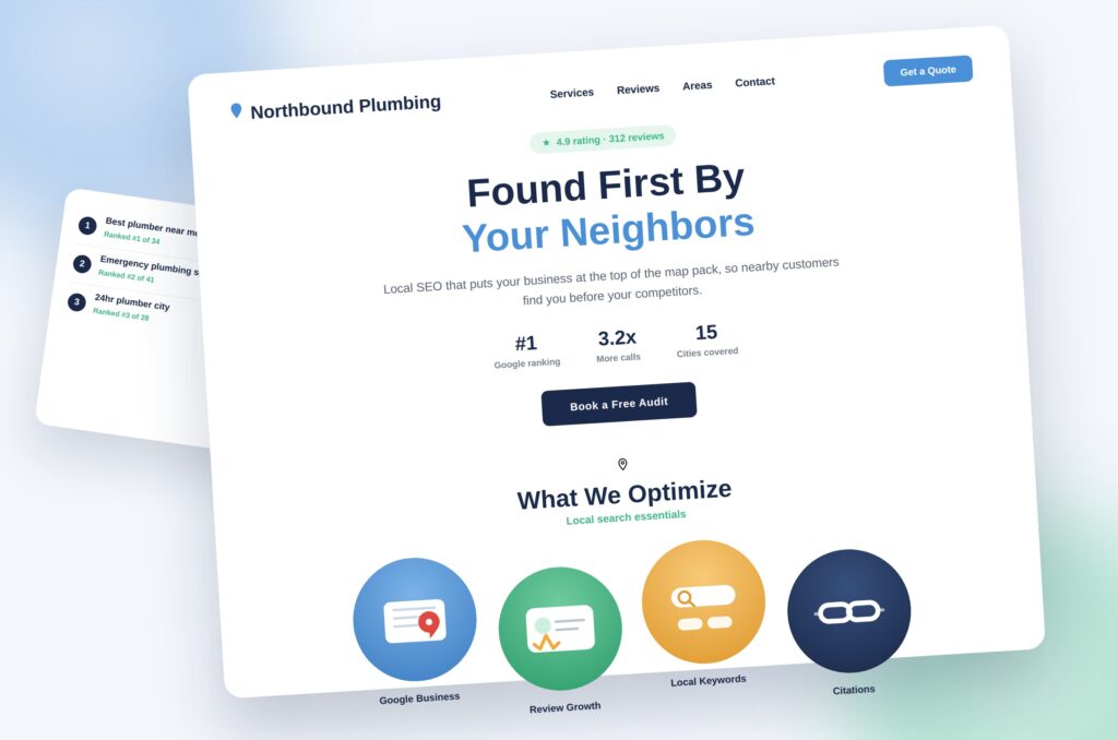 local business seo mockup